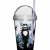 Jack Skellington Cup With Straw - Nightmare Before Christmas