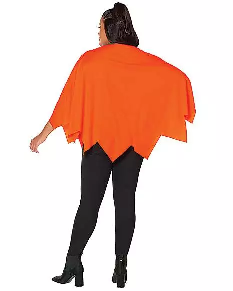 Adult Pumpkin Poncho - Image 2