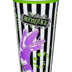 Striped Sandworm Cup 22 Oz. - Beetlejuice