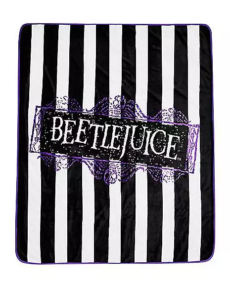 Reversible Beetlejuice Fleece Blanket - Image 3