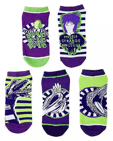 Beetlejuice Ankle Socks - 5 Pair