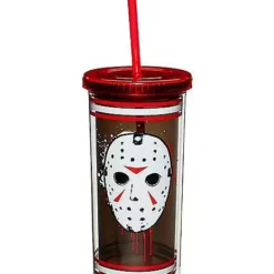 Jason Voorhees Jersey Cup With Straw 20 Oz. - Friday The 13th