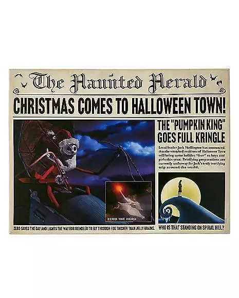 The Haunted Herald Sign - The Nightmare Before Christmas