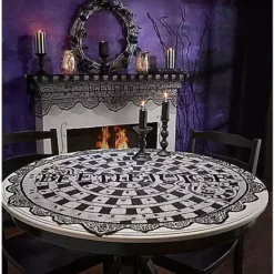 Round Lace Beetlejuice Tablecloth