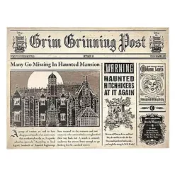 Newspaper Sign - Haunted Mansion
