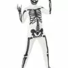 Black And White Skeleton Skin Suit Costume