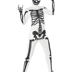 Black And White Skeleton Skin Suit Costume