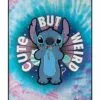 Cute But Weird Stitch Fleece Blanket - Lilo & Stitch