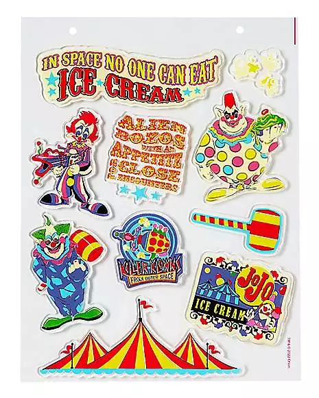 Killer Klowns From Outer Space Gel Clings - 2 Pack - Image 2