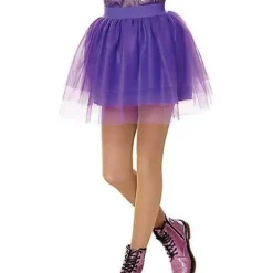 Kids Purple Tulle Skirt